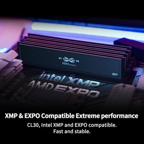 Silicon Power XPOWER Pulse Gaming Black / White DDR5-6000 CL30 64GB (2x32GB) image