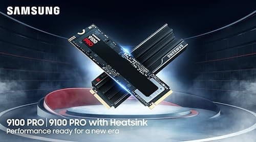 Samsung 9100 PRO w/Heatsink 1TB M.2-2280 SSD PCIe 5.0 NVMe image
