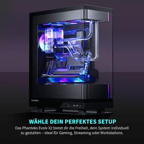 Phanteks EVOLV X2 ATX Mid Tower Black Tempered Glass Side Panel image