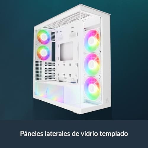 ARCTIC Xtender ATX Mid Tower White with Tempered Glass Side Panel and USB 3.2 Gen 2 Type-C, USB 3.2 Gen 1 Type-A Front Panel image