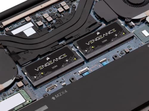 Corsair Vengeance Performance Black / Yellow DDR4-2666 SODIMM CL18 32GB (2x16GB) image