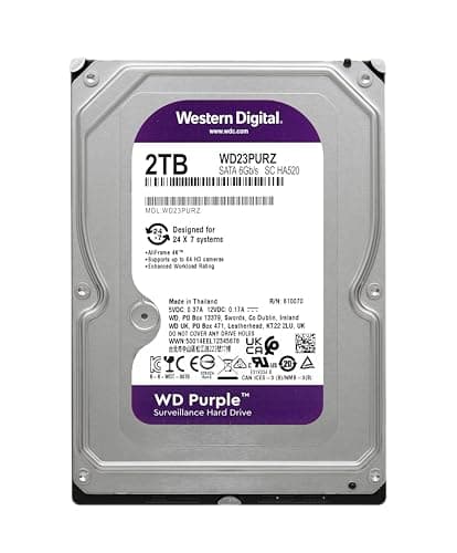 Western Digital Purple 2TB 3.5" HDD 5400 RPM SATA 6.0 Gb/s Internal image