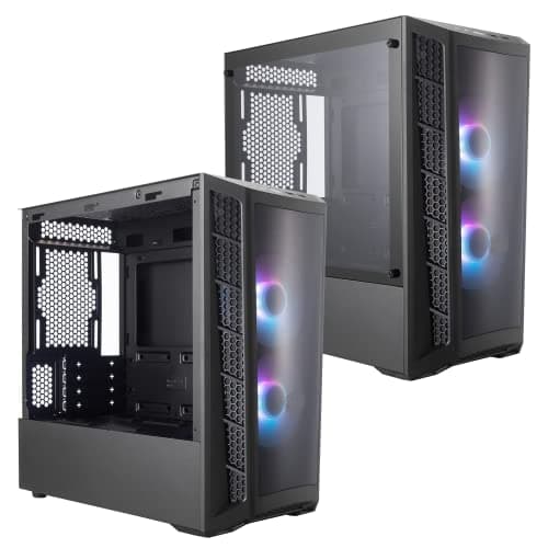 Cooler Master MasterBox MB311L ARGB Micro ATX Mid Tower Black with ARGB, Tempered Glass Side Panel, and USB 3.2 Gen 1 Type-A image