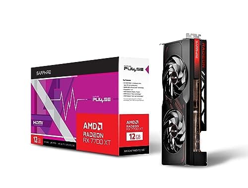 Sapphire PULSE Radeon RX 7700 XT 12GB GDDR6 Black / Red image