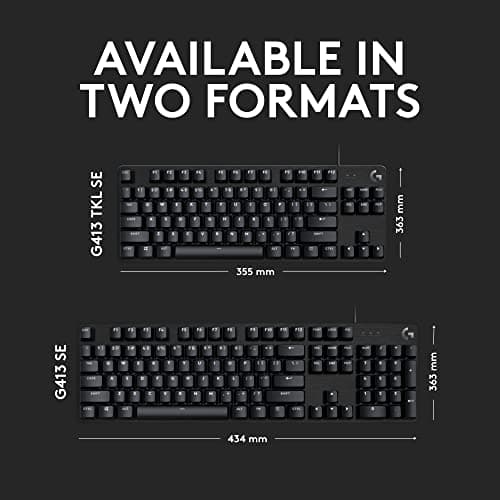 Logitech G413 SE Kailh LT Brown Wired Gaming Keyboard image
