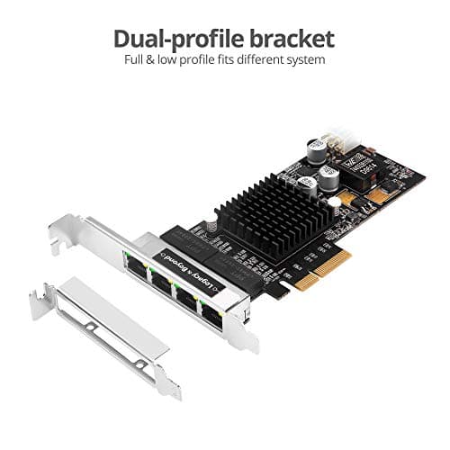 SIIG CN-GP1111-S1 2 x Gigabit Ethernet PCIe x4 image