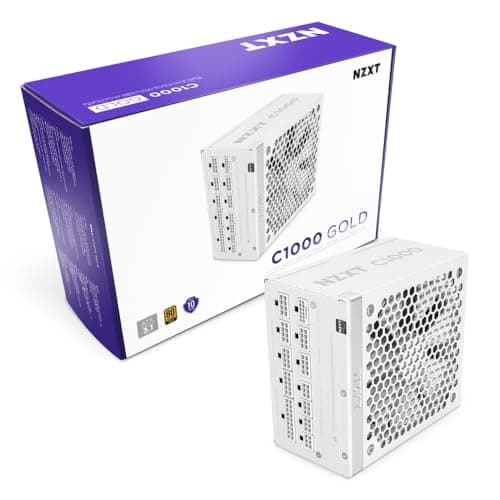 NZXT C1000 Fully Modular ATX Power Supply - 1000 Watts ATX 3.1 - White main image