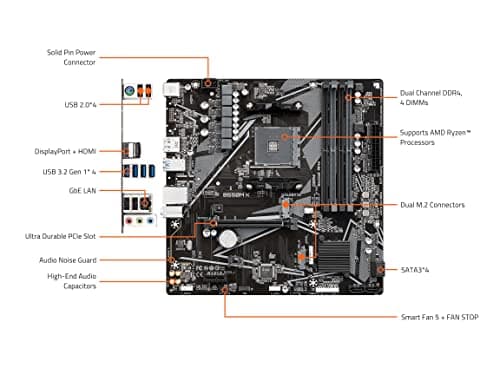 Gigabyte B550 B550M K AM4 DDR4 Micro ATX image