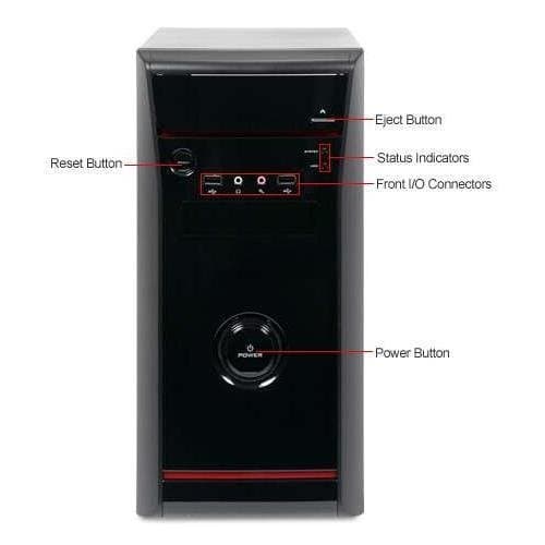 HEC Vigilance Micro ATX Mini Tower Black image