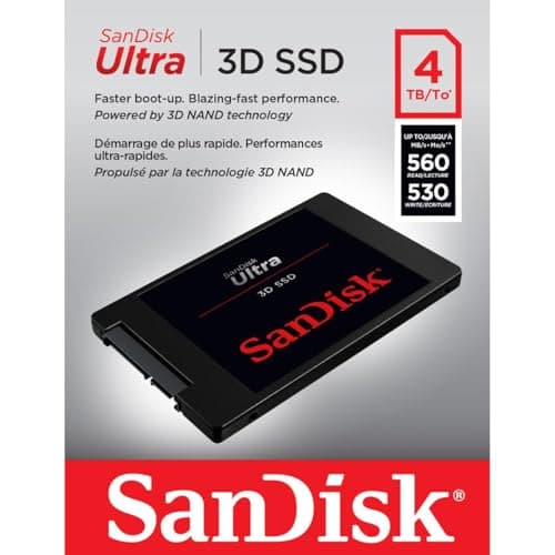 SanDisk Ultra 3D 4TB SSD 2.5" SATA 6.0 Gb/s image