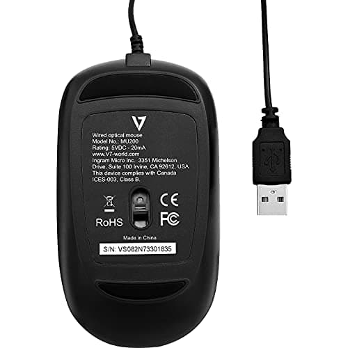 V7 MU200-1N Wired Optical Mouse image