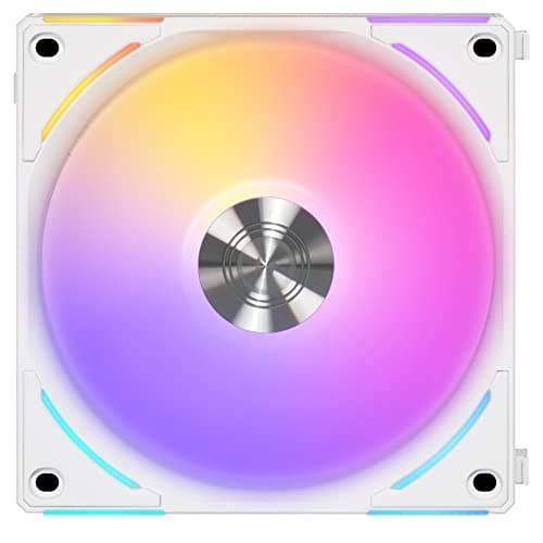 Lian Li UNI FAN AL120 V2 120mm White Addressable RGB PWM 77.3 CFM 3-Pack image