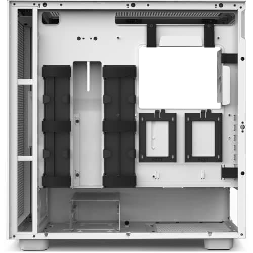 NZXT H7 Flow (2022) ATX Mid Tower White Tempered Glass Side Panel image