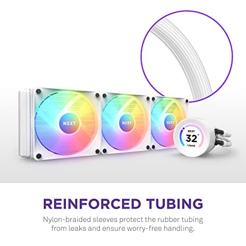 NZXT Kraken Elite 360 RGB Water 360mm RGB 78.02 CFM White image