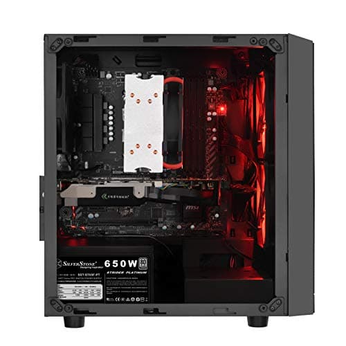 Silverstone Precision PS15 RGB Micro ATX Mid Tower Black with Tempered Glass Side Panel and USB 3.2 Gen 1 Type-A image