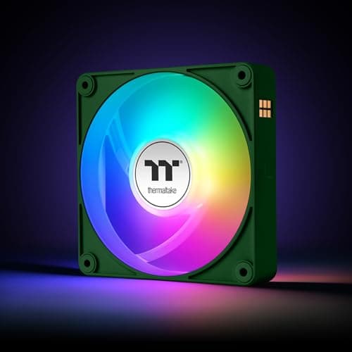 Thermaltake CT120 EX Reverse 120mm Green / Black ARGB Sync PWM 65.82 CFM 3-Pack image