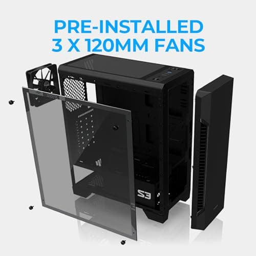 Zalman S3 ATX Mid Tower Black Acrylic Side Panel image