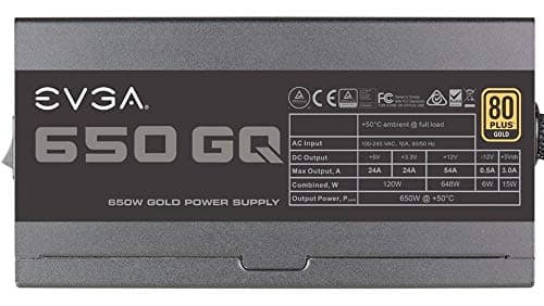 EVGA 650 GQ 650W 80+ Gold Semi-Modular image