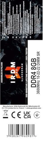 GOODRAM IRDM PRO Black DDR4-3600 CL18 8GB (1x8GB) image