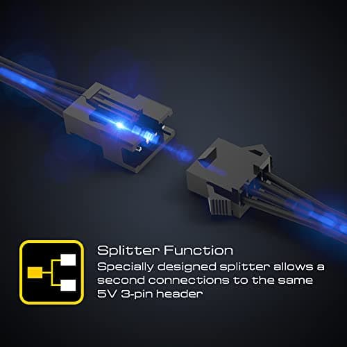 GAMDIAS AEOLUS M2-1203 LITE 120mm Black Addressable RGB 46.7 CFM 3-Pack image