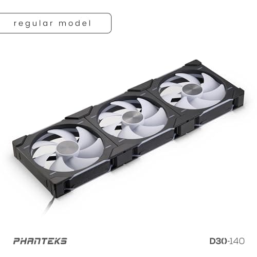 Phanteks PH-F140D30 140mm Black Addressable RGB PWM 71.93 CFM 3-Pack image