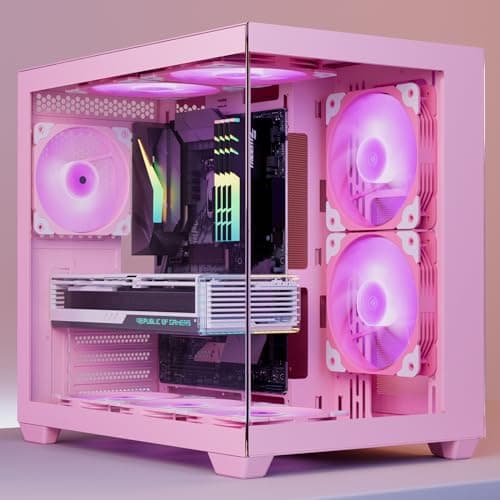 Vetroo SA-140 140mm Pink PWM Addressable RGB 69.29 CFM 1-Pack image