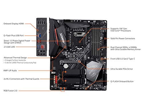 Gigabyte Z490 AORUS ELITE LGA1200 DDR4 ATX image