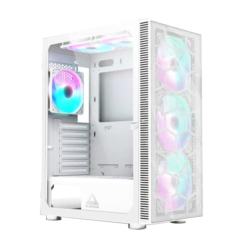 Montech X3 Mesh ATX Mid Tower White Tempered Glass Side Panel image