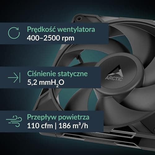 ARCTIC P14 Pro 140mm Black PWM 110 CFM image