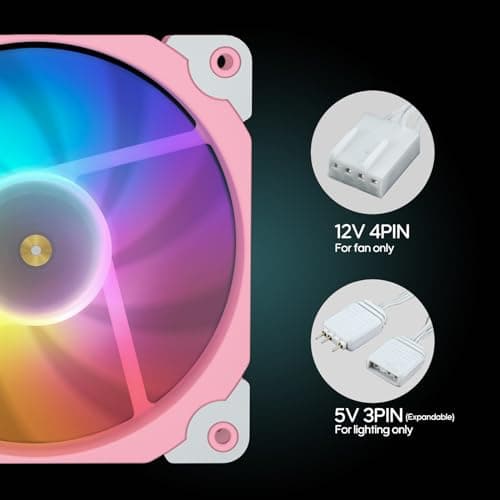 Vetroo SA-120 120mm Pink PWM ARGB image