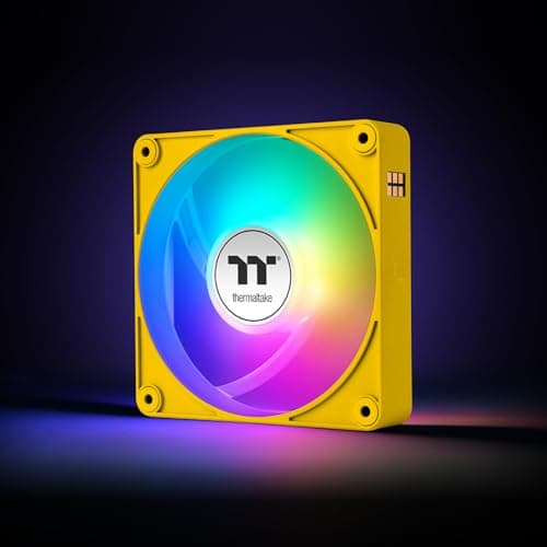 Thermaltake CT120 EX 120mm Yellow ARGB Sync PWM 68 CFM 3-Pack image