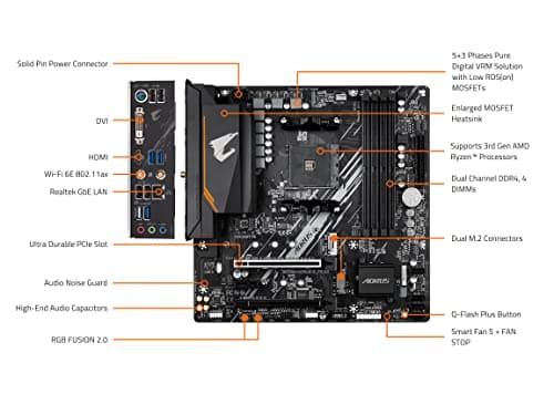 Gigabyte B550M AORUS ELITE AX DDR4 Micro ATX image