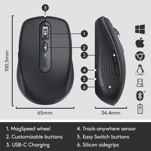 Logitech MX Anywhere 3 for Business Wireless Bluetooth Laser Mouse image