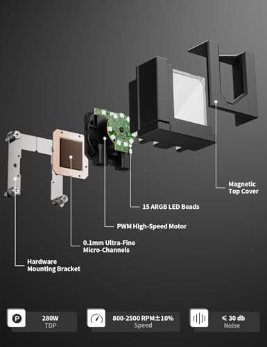 upHere E240KC Water 240mm Black image