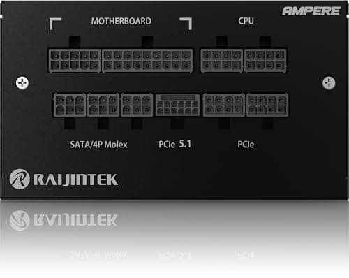 RAIJINTEK AMPERE Black 1200W Fully Modular 80+ Platinum Certified ATX image