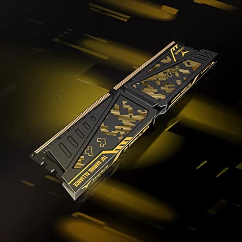TEAMGROUP T-Force Vulcan TUF Gaming Alliance Gold / Black DDR4-3200 CL16 16GB (2x8GB) image