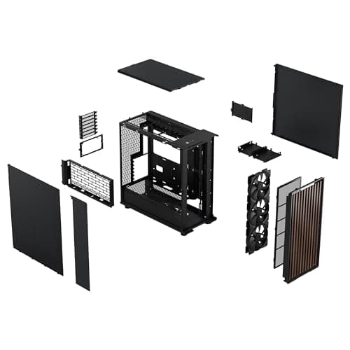 Fractal Design North XL ATX Full Tower Black with Mesh Side Panel and USB 3.2 Gen 2 Type-C, USB 3.2 Gen 1 Type-A image