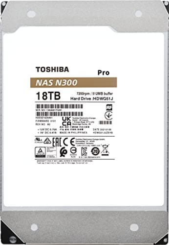 Toshiba N300 Pro 18TB HDD 3.5" 7200RPM SATA 6.0 Gb/s image