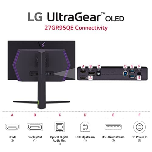 LG 27GR95QE-B 26.5" 1440p 240Hz OLED Monitor image