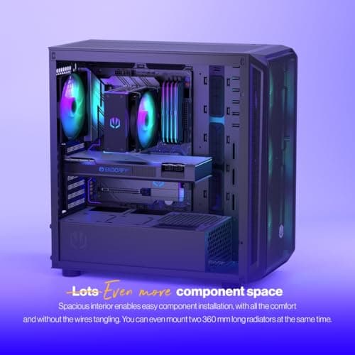 ENDORFY Arx 700 ARGB ATX Mid Tower Black Tempered Glass Side Panel image