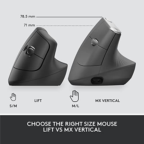 Logitech Lift for Business Wireless/Wired/Bluetooth Optical Mouse image