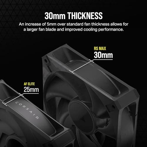 Corsair RS120 MAX 120mm Black PWM 72 CFM 1-Pack image