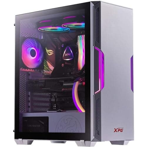 ADATA XPG STARKER ATX Mid Tower White with Tempered Glass Side Panel and USB 3.2 Gen 1 Type-A image