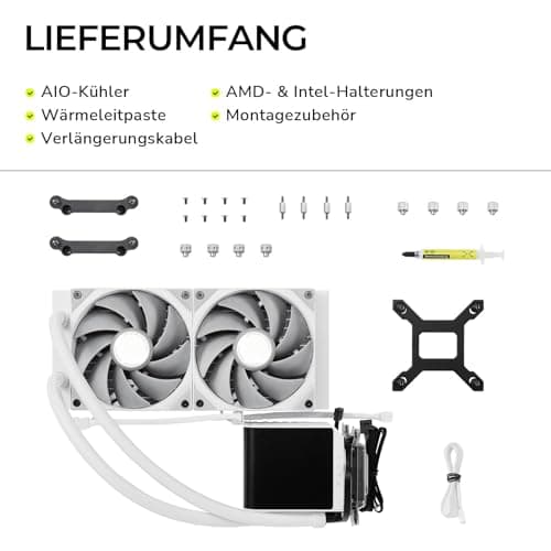 TRYX PANORAMA Water 240mm 81.32 CFM White image