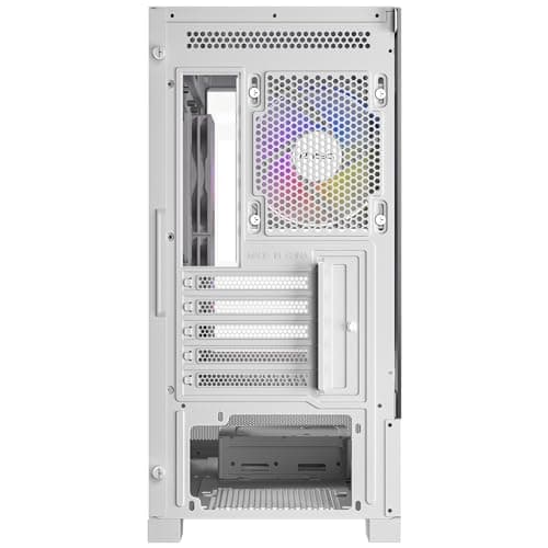 Antec CX500M Micro ATX Mini Tower White RGB, Tempered Glass Side Panel, USB 3.2 Gen 2 Type-C and USB 3.2 Gen 1 Type-A image