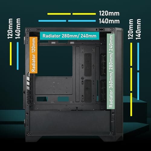 BitFenix Nova Mesh SE ATX Mid Tower Black Tempered Glass image