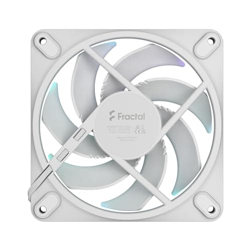 Fractal Design Momentum 120mm White PWM Addressable RGB 62.44 CFM 1-Pack image