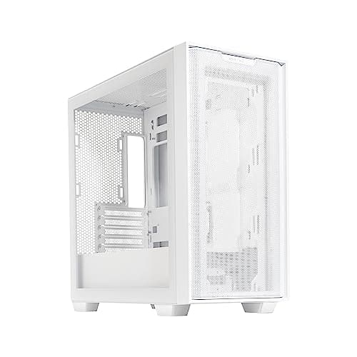 Asus A21 PLUS Micro ATX Mini Tower White with Tempered Glass Side Panel and USB 3.2 Gen 1 Type-A image