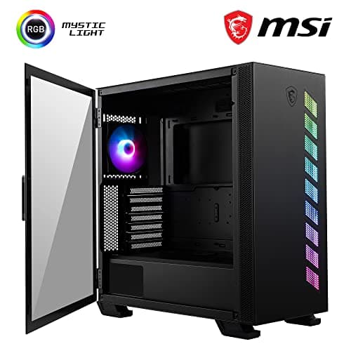 MSI MAG VAMPIRIC 300R ATX Mid Tower Black with Tempered Glass Side Panel and USB 3.2 Gen 2x2 Type-C, USB 3.2 Gen 1 Type-A Front Panel image