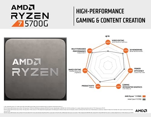 AMD Ryzen 7 5700G 3.8 GHz 8-Core AM4 image